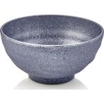 GuvenliPazar 2 Adet 16 cm Derin Kase Salata Servis Tabağı – Makinede Yıkanabilir Gri Desenli (8 cm Derinlik)