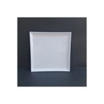 GuvenliPazar 4 Adet Standart Kare Melamin Tatlı & Yemek Servis Tabağı 30 cm - Beyaz