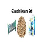 Güvercin Besleme Set-25 Cm Güvercin Yemlik 5 Kg Güvercin Yemi Power Brood 100ml AFS5050505