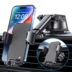 GUWEZ Arabanız için Telefon Tutucuları 3'ü 1 arada Evrensel Araç Telefonu Tutacağı, Ön Cam Gösterge Paneli, Hava Firar Cep Telefonu Araç Montajı, Eller Serbest Araç Telefonu Montajı, iPhone Android