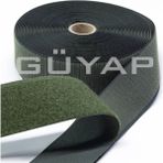 Güyap Yapı Tekstil Cırt Bant 25 M Çift Taraflı Cırt Cırt Bant 5 cm Haki
