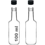 Güzel Hediyem 100 ml Şeffaf Standart Sosluk 100 cc Sızdırmaz Kapaklı Cam Şişe (2) - Option-1