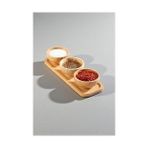Güzel Hediyem 4 Parça Bambu Sosluk, Çerezlik, Kahvaltılık - Option-1 - 51R-Turuncu
