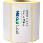 Güzel Hediyem 80X40 mm Termal Etiket, Barkod/adres/kargo Termal Etiketleri, Zebra ve Diğer Yazıcılarla Uyumlu - Option-1 - Ahşap
