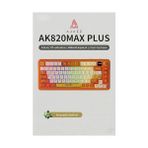 Güzel Hediyem Ajazz AK820 Max Plus 75% Mekanik Klavye 8000MAH Batarya 0.85” Tft Ekran Rgb Hot Swap 3 Modlu 2.4g Bluetooth Type-C Kablosuz Gaming Klavye Conta Yapısı Ses Yalıtımlı | Turuncu - Option-1 - 001-Renkli