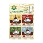 Güzel Hediyem -Art 46025 Kahve ve Çikolata Morning Blend, Altlık-Seti, 4-Parçalı - 2'si 1 Arada - 0,1 kg
