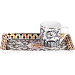 Güzel Hediyem Art Margery Tepsili Kahve Fincan Seti - 2'si 1 Arada - 0,1 kg