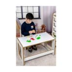 Güzel Hediyem Çocuk Oyun, Aktivite ve Etkinlik Masası, Beyaz 18MM 1.sınıf Mdf (Çekmecesiz) - Abanoz - Option-1