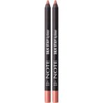 Güzel Hediyem Cosmetics Silk Lipliner Suya Dayanıklı Ipeksi Dudak Kalemi - 01 Muted Peach (2 Paketi) - Siyah