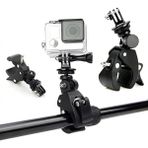 Güzel Hediyem Evrensel Alüminyum Alaşımlı Aksiyon Kamerası Montaj Kelepçesi, 360° Döner, Motosiklet ve Bisiklet – Hero 11/10/9/8/7/6/5,,, Dji Osmo Action, ile Uyumlu, Siyah - Option-1