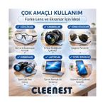 Güzel Hediyem Gözlük ve Ekran Temizleme Seti, 50 ml Solüsyon ve 15X18 cm Mikrofiber Bez ile Birlikte - Option-1 - Ahşap