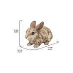 Güzel Hediyem Hi- Ltd 87650-C Büyük Driftwood Rabbit Heykeli - 0 - Siyah - Option-1