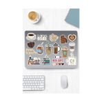 Güzel Hediyem Kahve Temalı Etiket Seti - Coffee - Laptop Notebook Telefon - Option-1 - -50 C