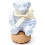 Güzel Hediyem Missi Ahşap Kaideli New Baby Kokulu Mavi Ayıcık Seramik Koku Taşı - Option-1