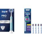 Güzel Hediyem Oral-B Pro Series 1 Mavi Elektrikli Diş Fırçası, 1 Diş Fırçası Başlığı, Tasarımı + Oral-B 3D X-Filament Şarjlı Diş Fırçası Yedek Başlığı 4 Adet - Kestane Akaju - Option-1