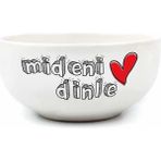 Güzel Hediyem Palto Tasarım Mideni Dinle Krem Seramik Kase - Hediye Seramik Kase - Option-1