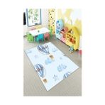 Güzel Hediyem Pelangi Uçan Balon Desenli Dijital Baskılı Yıkanabilir Kaymaz Taban Çocuk Odası Halısı, Açık Mavi 60 x 200, 90OTC42HNG60200 - -- - Option-1
