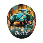 Güzel Hediyem Retro Beetle Mouse Pad - Option-1 - 0002 - Beyaz