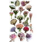 Güzel Hediyem Retro Bouquet Temalı Laptop Tablet Telefon Ajanda Bullet Journal - Suya Dayanıklı Etiket - Option-1 - -50 C