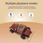 Güzel Hediyem Retro Klasik Araba Şekilli Kablosuz Bluetooth Hoparlör – 1500MAH Şarjlı, Bt/tf/usb Destekli, 5W Güç Çıkışı, 10M Menzil, Telefon Standlı Dekoratif Müzik Hoparlörü | B2 - 01-Siyah