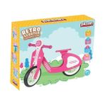 Güzel Hediyem Retro Scooter Bisiklet (Mavi) - Ahşap - Bej