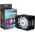 Güzel Hediyem Scythe Wonder Tornado 120MM Argb Siyah Kasa Fanı 3’lü Paket, 25MM Kalınlık, 2500 Rpm, 12V 4-Pin Güç, 3-Pin Argb Aydınlatma, Pbt Malzeme, Gaming ve Performans Sistemleri Için - 0 - Siyah
