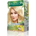 Güzel Hediyem Sea Color Amonyaksız, Vegan, Doğal, Besleyici Kalıcı Saç BOYASI%100 Beyaz Kapama (1 Paket 2 x 50 ml Boya & Oksidan) (Buğday Sarısı 9.0)