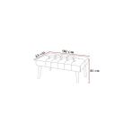 Güzel Hediyem Siyah Deri Kapitone Bank Bench Oturma Pufu | Modern Salon Antre Puf Önü Koltuk 90 * 45 - -50 C