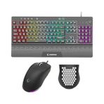 Güzel Hediyem Siyah USB Rgb Aydınlatmalı Q Gaming 4 Tuş Makrolu Oyuncu Klavye Mouse Set - Adaçayı Yeşili