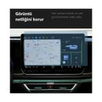 Güzel Hediyem Tiguan 12.9 Inç Multimedya Ekran Koruyucu Şeffaf ile Uyumlu - 001-Renkli