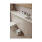 Güzel Hediyem Time Banyo Için Çöp Kutusu, Küçük Kozmetik Kovası, Kapaklı Çöp Kutusu, Çap 20,8 Cm, Yükseklik 27,5 Cm, Kapasite 3 Litre, Yumuşak Gri - 000-Siyah - Option-1