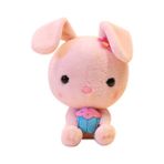 Güzel Kıllı Tavşan Peluş Oyuncak Yumuşak Karikatür Hayvan Bunny Dolması Bebek Bebek Yatıştırıcı Oyuncak Sevgililer Günü Hediyesi | Doldurulmuş ve Amp;peluş Hayvanlar (Yurt Dışından) - Pembe