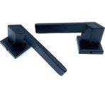 Güzel Metal Çanakkale Rozetli Kapı Kolu Mat Siyah (Oda)
