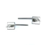Güzel Metal Çanakkale Rozetli Kapı Kolu Nikel Inox (Yale)