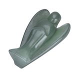 Güzel, şeffaf Kuvars Kristal, Oyma Melek Heykelcik, Dua Eden Melek tasarımı, 3.8 * 3cm, Otantik şifa Ev Dekorasyonu Ve iç açıcı (Ametist malzemesi) (Beyaz kristal malzeme) (Yeşil dongling malzemesi)