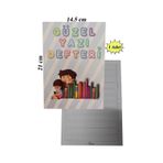 Güzel Yazı Defteri Küçük Boy 14,5x21 Cm 24 Yaprak 1 Adet Klavuzlu Standart Çizgili Yazı Defteri Dik Temel Harflerle 1. Sınıf