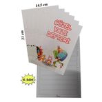 Güzel Yazı Defteri Küçük Boy 14,5x21 Cm 24 Yaprak 6 Adet Klavuzlu Standart Çizgili Yazı Defteri Dik Temel Harflerle 1. Sınıf