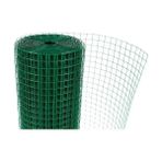 Güzelce Yapı Çit - Kafes - Kümes Teli Yükseklik 100 cm 12X12 mm Pvc Kaplı Yeşil 25 M - 100 cm 1.2 mm