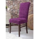 Güzelevim Tekstil Bürümcük Lastikli Esnek (1 Adet) Sandalye Kılıfı Sandalye Örtüsü GZL00000258 - 38 x 56 cm - Mor