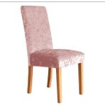 Güzelevim Tekstil Kaliteli Likralı Kadife Sandalye Örtüsü Sandalye Kılıfı Sandalye Koruma Tekli - 35 x 56 cm - Pembe