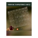 Güzellik Deposu 48 Adet Takma Tırnak Yapıştırıcı Protez Yapıştırıcı Jel Sticker Tak Çıkar Yapıştırma Bandı