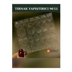 Güzellik Deposu 96 Adet Takma Tırnak Yapıştırıcı Protez Yapıştırıcı Jel Sticker Tak Çıkar Yapıştırma Bandı