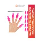 Güzellik Deposu Kalıcı Oje Çıkarma Seti 1 Adet Çift Taraflı Çıkarıcı Kronk + 10'lu Çıkarma Mandalı