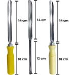 Güzelyüz Avm Metal - Ahşap - Plastik Saplı Dolma Kabak Oyacağı Set 3 Adet - Renkli