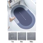 GÜZELYÜZ AVM Sihirli Su Emici Banyo Paspası Kaymaz Tabanlı Ayak Havlusu Abdest Paspası 40x60 Paspas