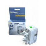 GÜZELYÜZ AVM Universal Travel Adaptör Usb TypeC Dünya Priz Çevirici Dönüştürücü Ülkeler Arası Fiş Amerika İngiliz