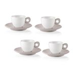 Guzzini 4lü Espresso Fincan Takımı Gri
