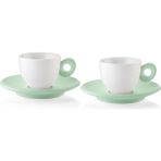Guzzini Everyday 2'li Espresso Fincanı Yeşil - 1 Adet - Beyaz