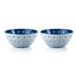Guzzini Le Murrine Mavi Lacivert 2x12 cm Kase