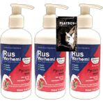 Guzzy Playboy 3 Tane 250 ml Ceviz Sütlü & Cevizli Rus Merhemi Tüy Dökücü Krem + 1 Armağan Jel - 1li
